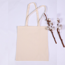 Сумка шоппер суровая, саржа, 38*42 см, ручки 70 см, 100 хб.