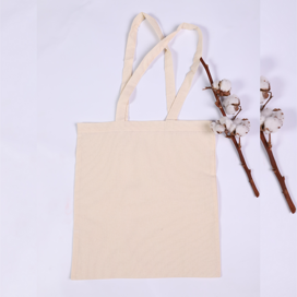 Сумка шоппер суровая, бязь, 38*42 см, ручки 70 см, 100 хлопок