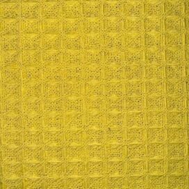 Ткань вафельная желтая, 195 см, 240 гр, ячейка 7х7 мм, рулон 50 м